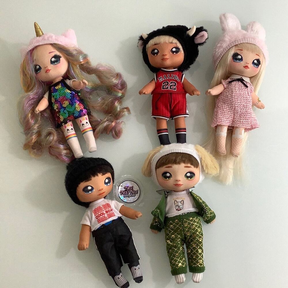 Na Na Na Surprise dolls bundle of 5 dolls EUC